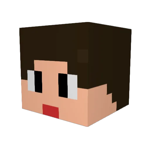 HackMedusa50770 Minecraft avatar head, 3D render