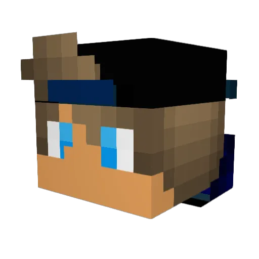 HackSaw_HD Minecraft avatar head, 3D render