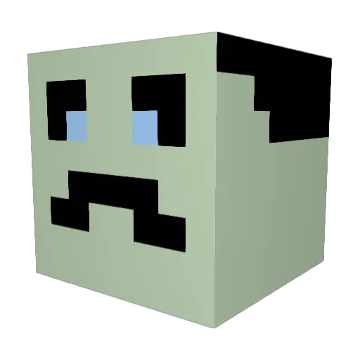 HackSchumacher Minecraft avatar head, 3D render