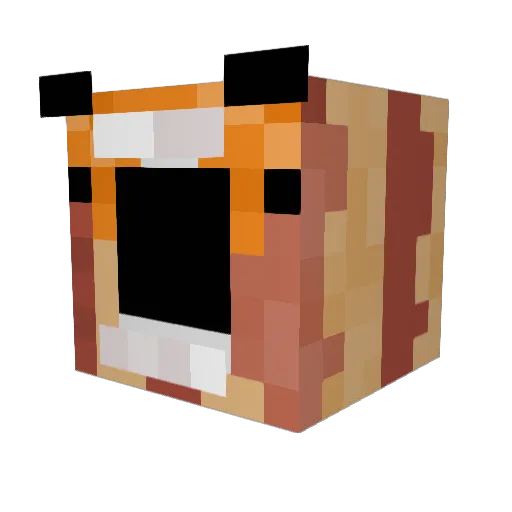 Hacka91 Minecraft avatar head, 3D render