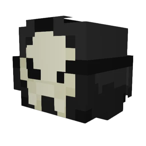 HackalFlex Minecraft avatar head, 3D render