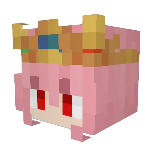 Hackasaurus92 Minecraft avatar head, 3D render