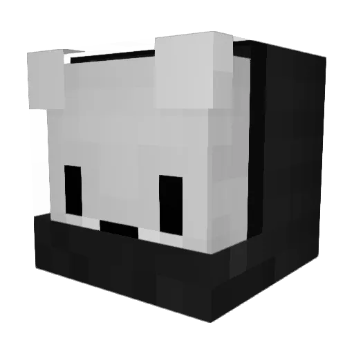 HackedByCookie Minecraft avatar head, 3D render