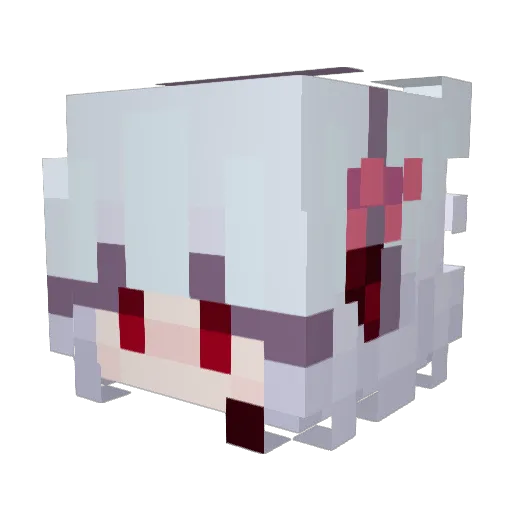 HackedByXxNaClxX Minecraft avatar head, 3D render