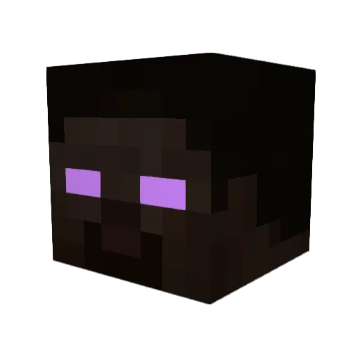 HackerAI Minecraft avatar head, 3D render