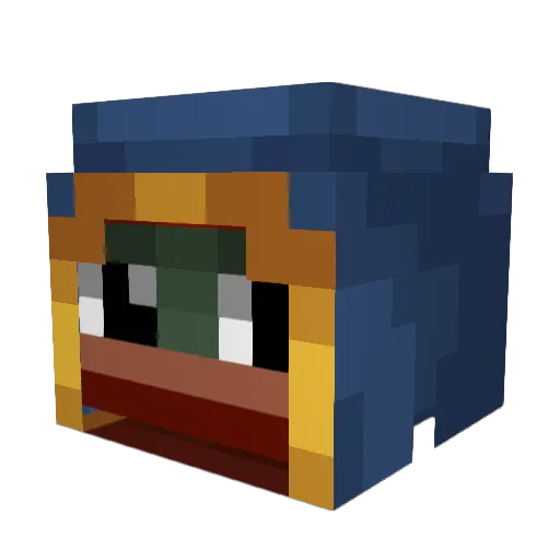 Hacker_Calamto Minecraft avatar head, 3D render