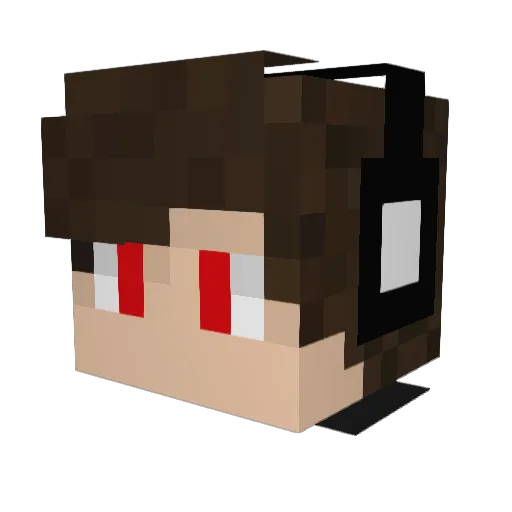 Hacker_game98 Minecraft avatar head, 3D render