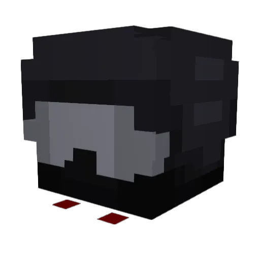 Hackermanzz Minecraft avatar head, 3D render
