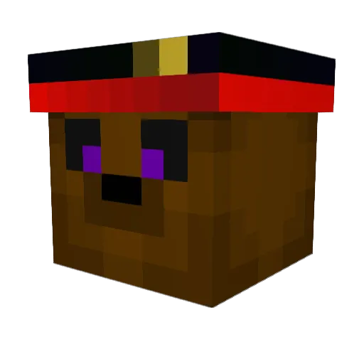 Hackermate_ Minecraft avatar head, 3D render