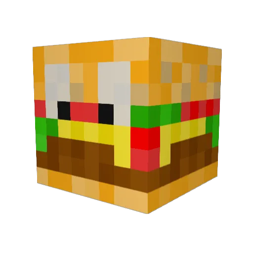 Hackfleisch1324 Minecraft avatar head, 3D render