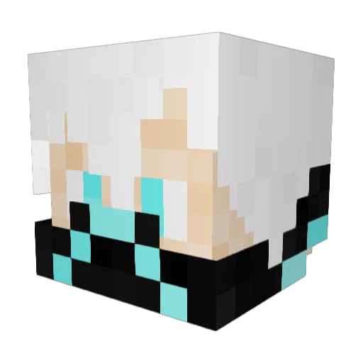 Hacki_der_Narr Minecraft avatar head, 3D render