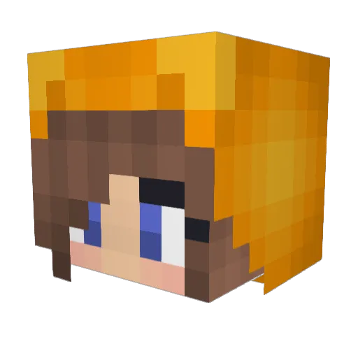 HackingDeppit Minecraft avatar head, 3D render
