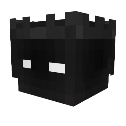 HacksDum Minecraft avatar head, 3D render