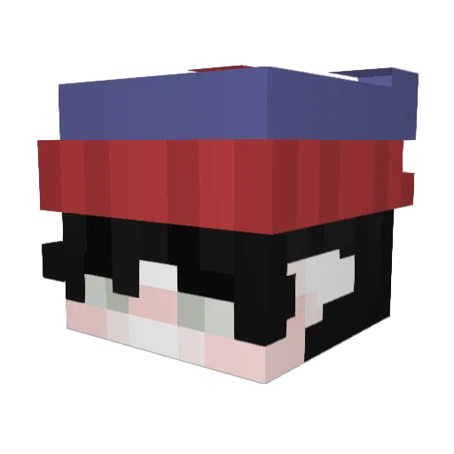 Hacobi Minecraft avatar head, 3D render