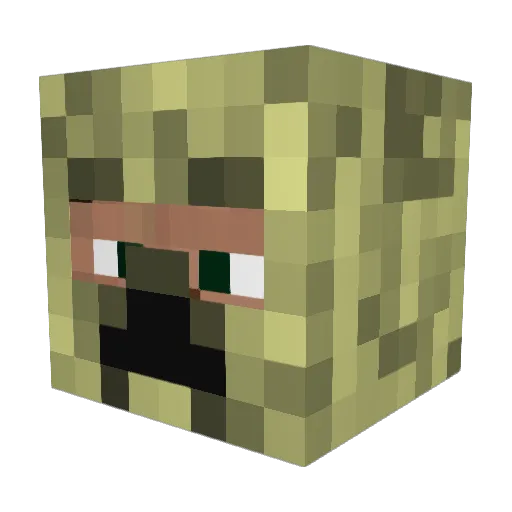 Hacobo100 Minecraft avatar head, 3D render