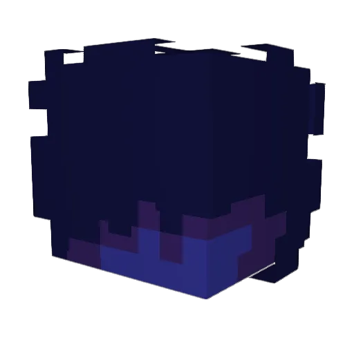 Hadalaki Minecraft avatar head, 3D render
