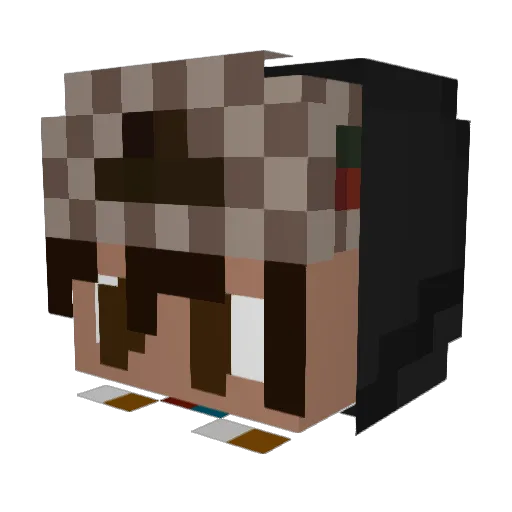 Hadar_Ronaldo Minecraft avatar head, 3D render