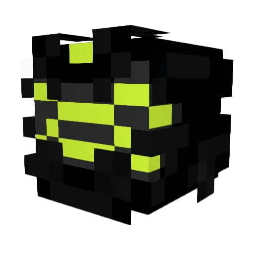 Hadazarl Minecraft avatar head, 3D render