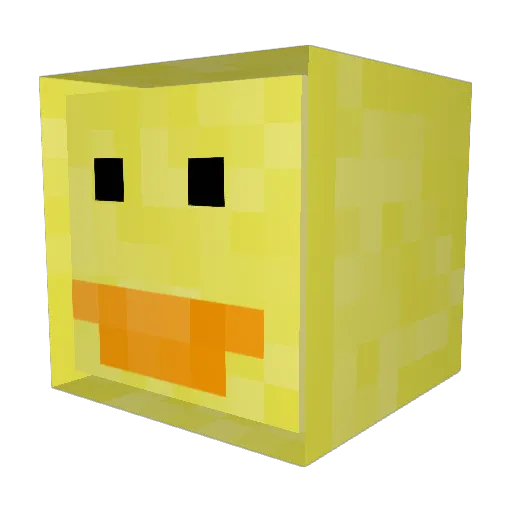Haddiii Minecraft avatar head, 3D render
