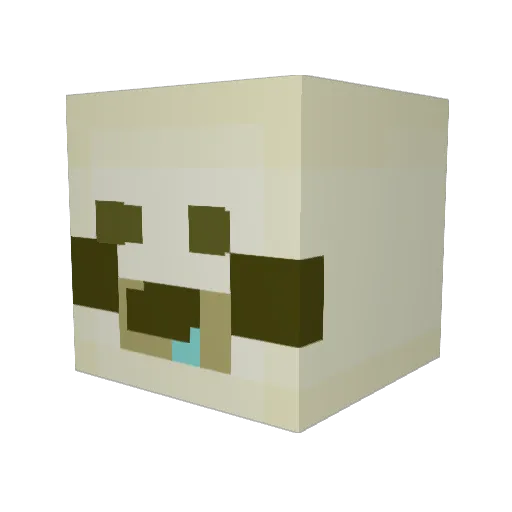 Haddonfield Minecraft avatar head, 3D render