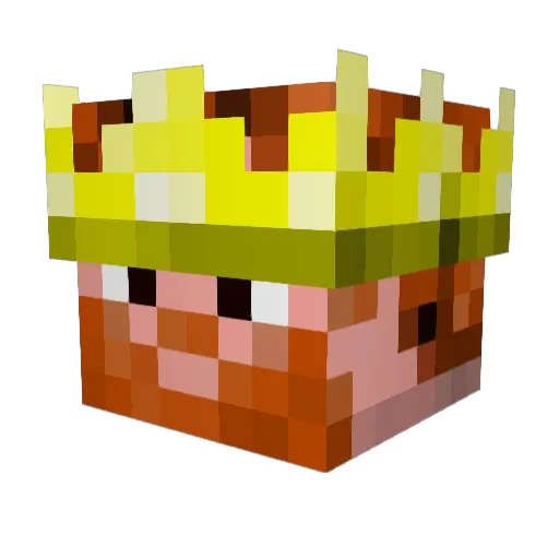 Hadead Minecraft avatar head, 3D render
