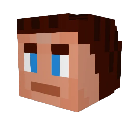 HadenColeman Minecraft avatar head, 3D render
