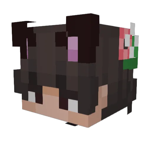 Hades035rural Minecraft avatar head, 3D render