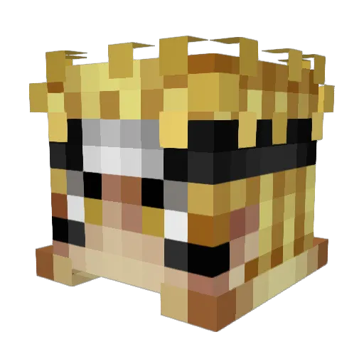Hades823 Minecraft avatar head, 3D render