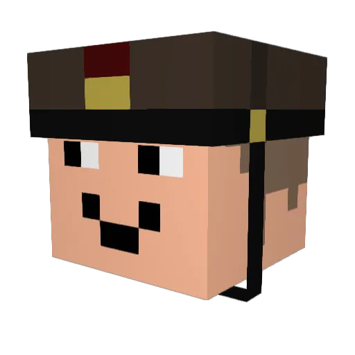 Hades9600 Minecraft avatar head, 3D render