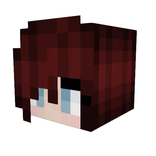 HadesBabe Minecraft avatar head, 3D render
