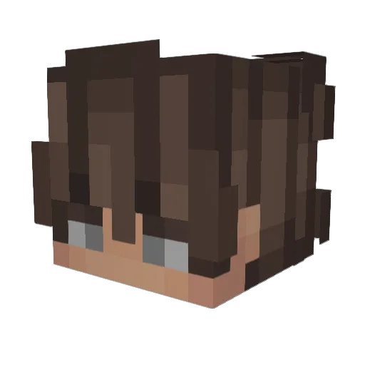 HadesDead Minecraft avatar head, 3D render