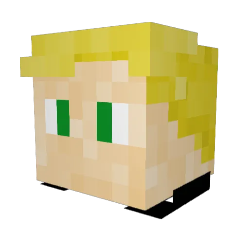 HadesGaming1 Minecraft avatar head, 3D render