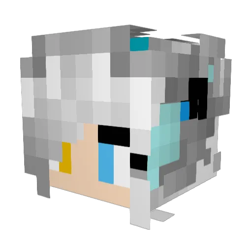 HadesLoL Minecraft avatar head, 3D render