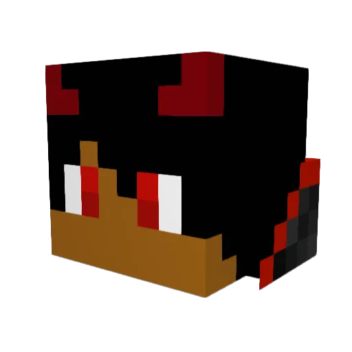 Hades_TheFallen Minecraft avatar head, 3D render