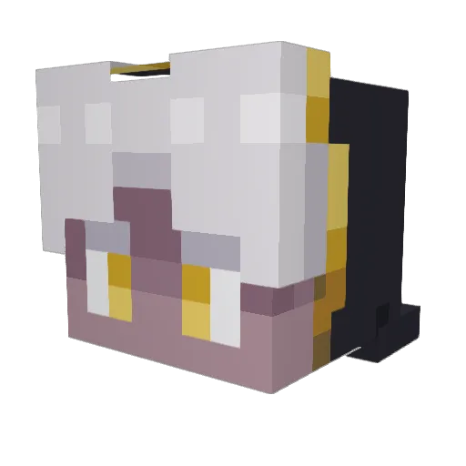 Hadescript Minecraft avatar head, 3D render