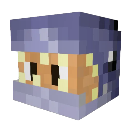 Hadess27 Minecraft avatar head, 3D render