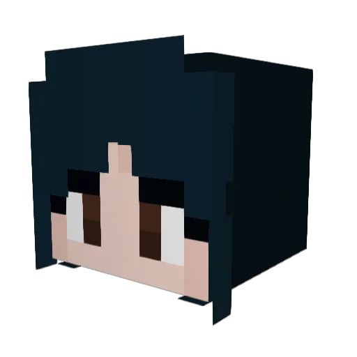 HadiBurak Minecraft avatar head, 3D render