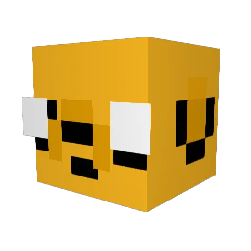 HadiCPVP Minecraft avatar head, 3D render