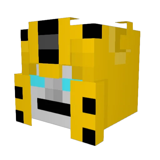 HadiPrime Minecraft avatar head, 3D render