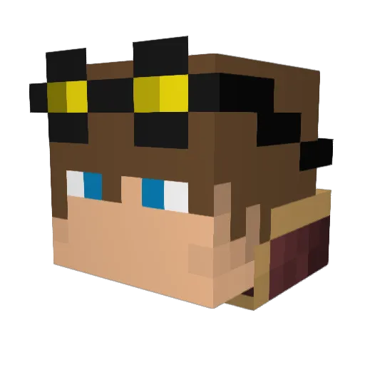 Hadrin_Lowstone Minecraft avatar head, 3D render