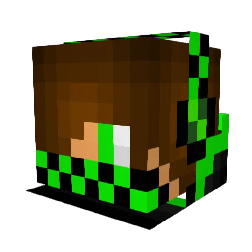 HadzMA Minecraft avatar head, 3D render
