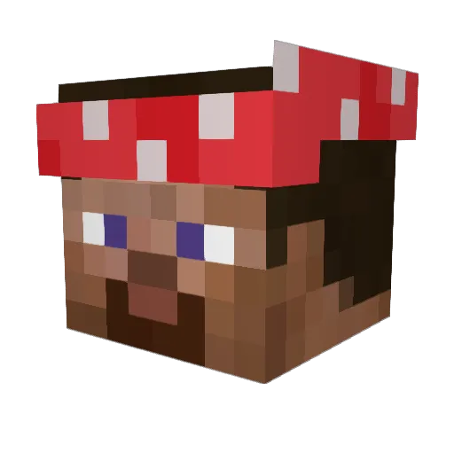 Hadzija Minecraft avatar head, 3D render
