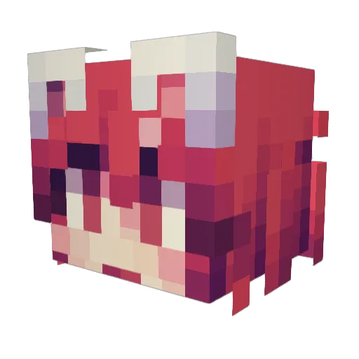 HaeGangjji Minecraft avatar head, 3D render