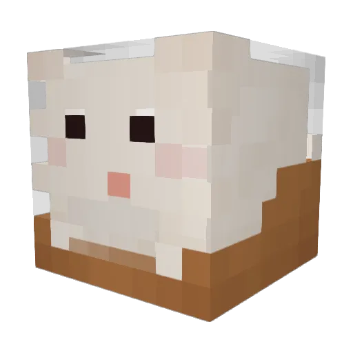 Hae__cho Minecraft avatar head, 3D render