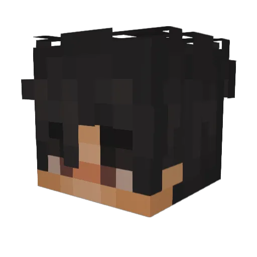 Haeder_Games Minecraft avatar head, 3D render