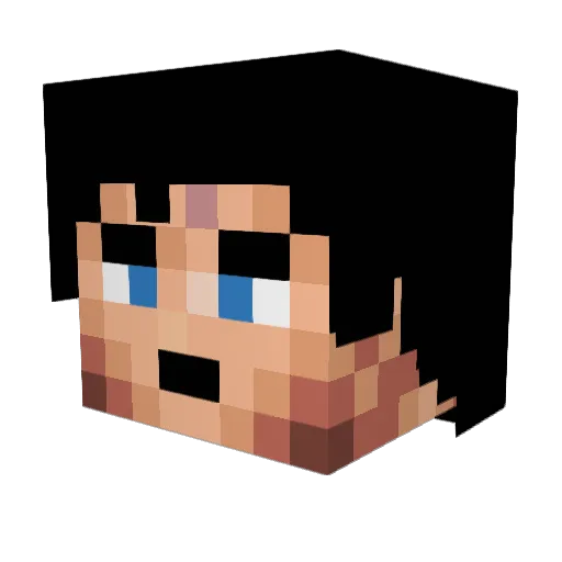 Haedes033 Minecraft avatar head, 3D render