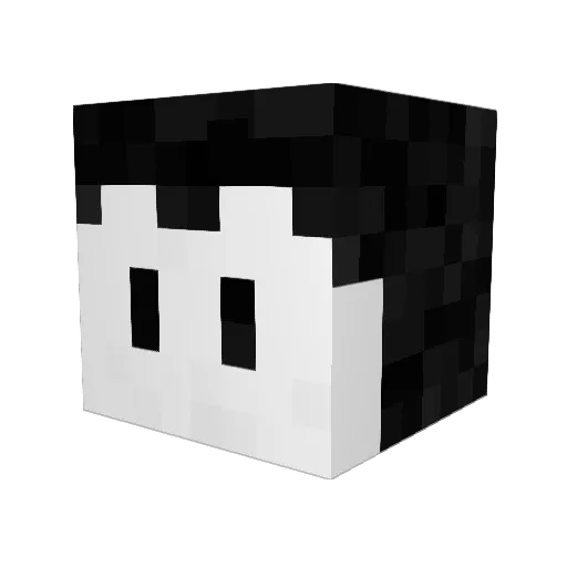 Haegram Minecraft avatar head, 3D render