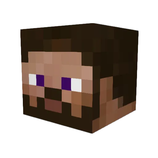 Haehni Minecraft avatar head, 3D render