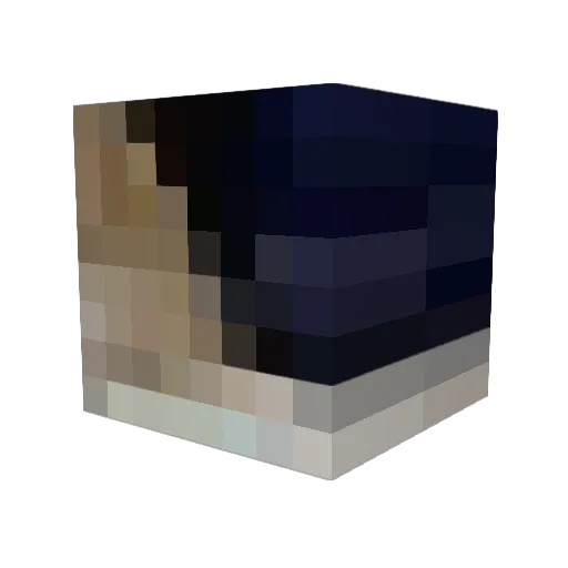 Haeil1 Minecraft avatar head, 3D render