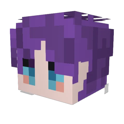 Haeju_deep Minecraft avatar head, 3D render